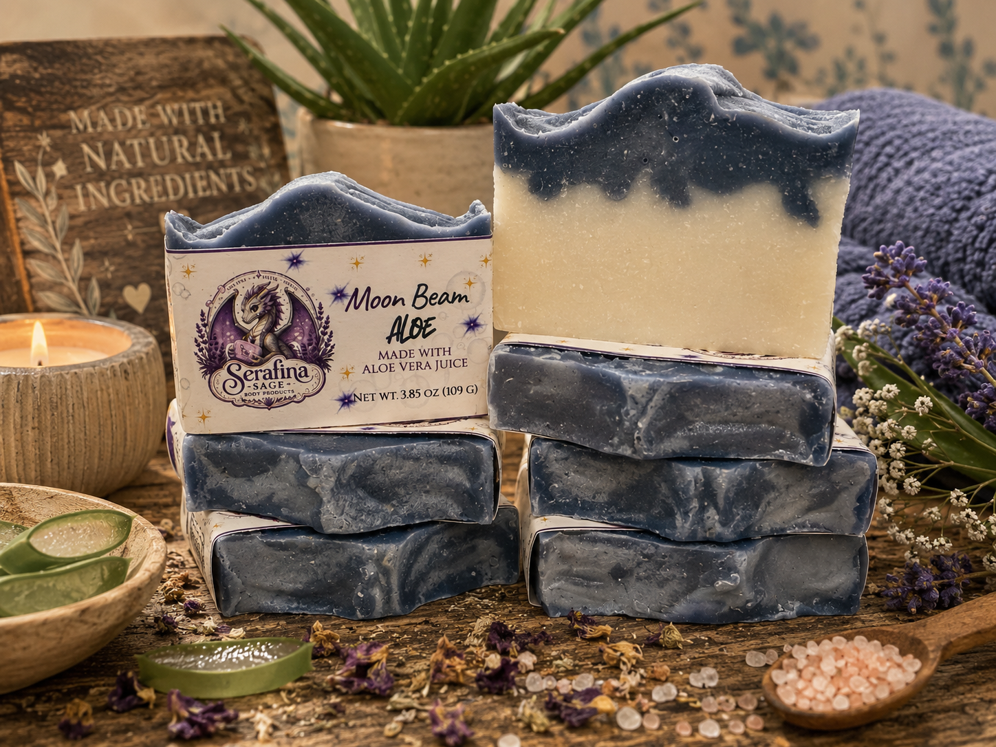 Moon Beam Aloe Soap